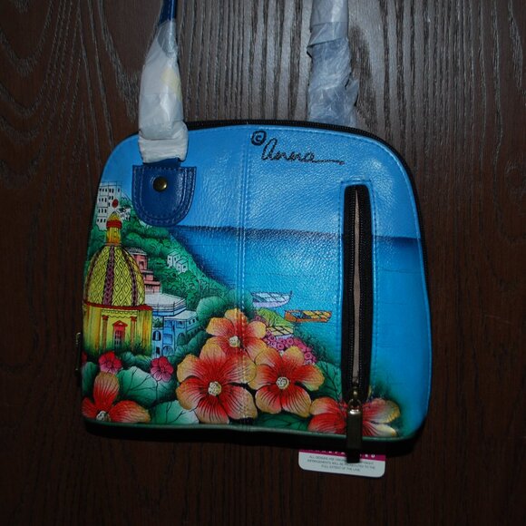 NWT Anuschka Small Multi Compartment Zip-Around Organizer in Amalfi Dawn - Picture 3 of 9